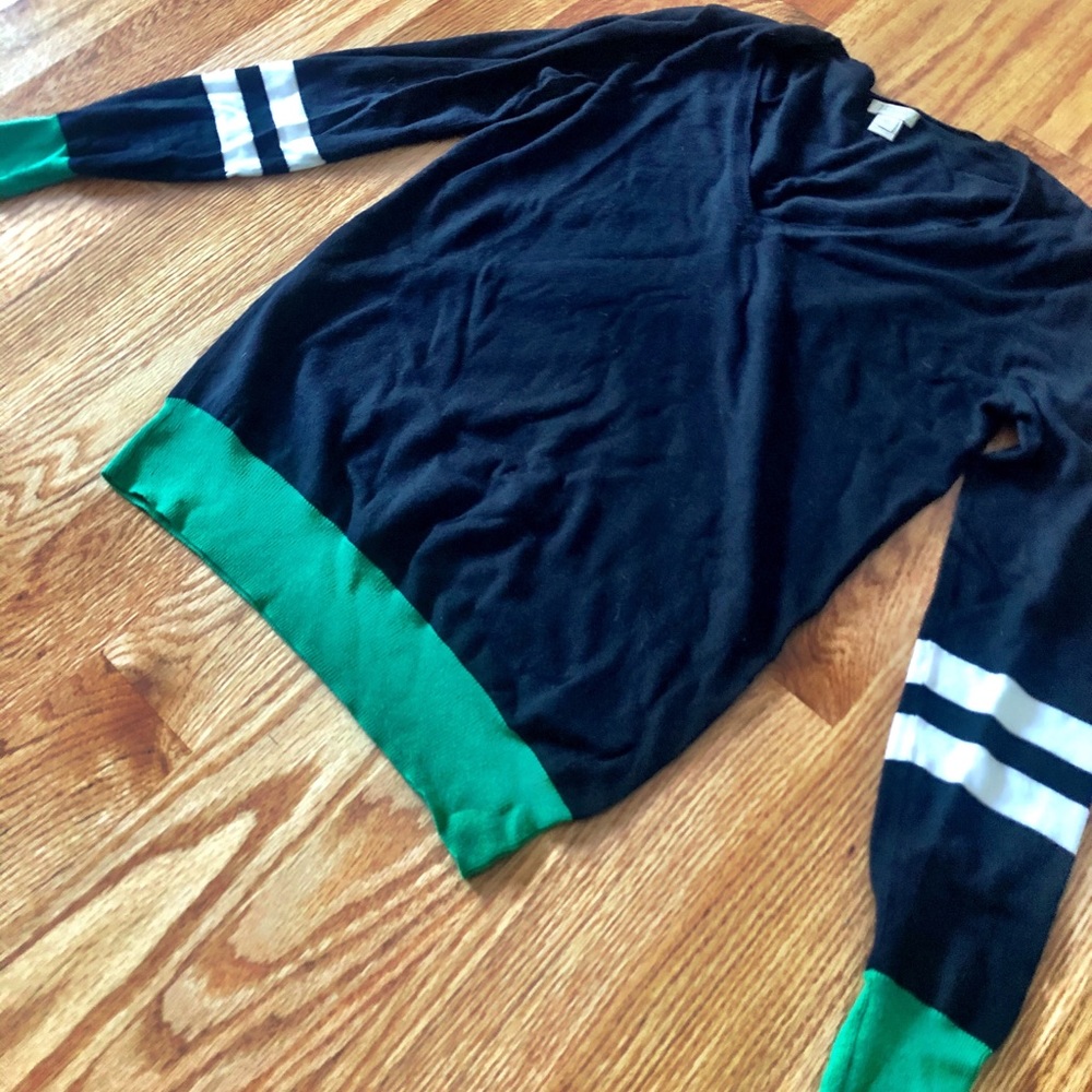 J. Crew Navy Striped Long Sleeve